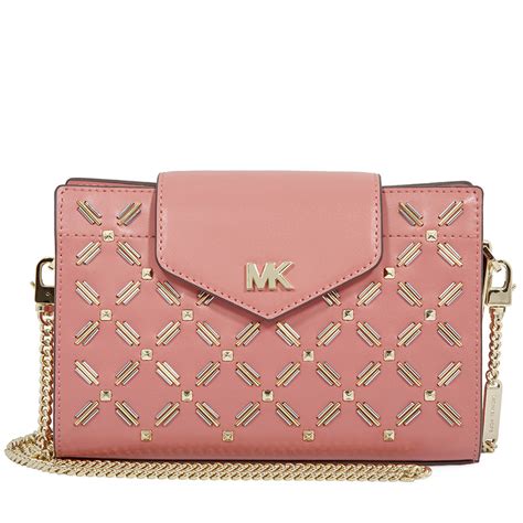 michael kors medium floral leather crossbody clutch rose|Michael Kors Floral Medium Bags & Handbags for Women.